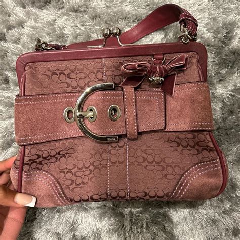 vintage purple coach bag